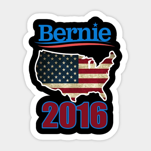 BERNIE SANDERS FOR PRESIDENT Sticker by DESIGNBOOK